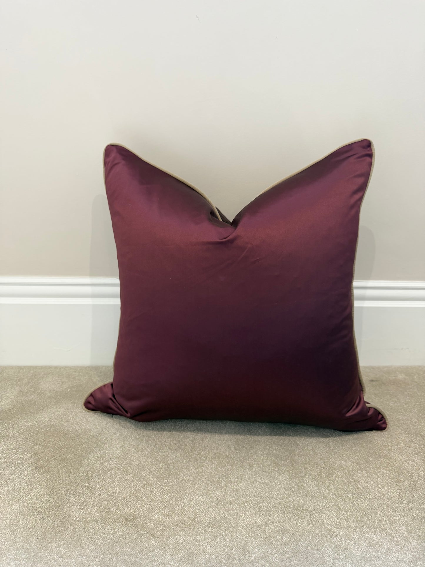 22” Burgundy sateen