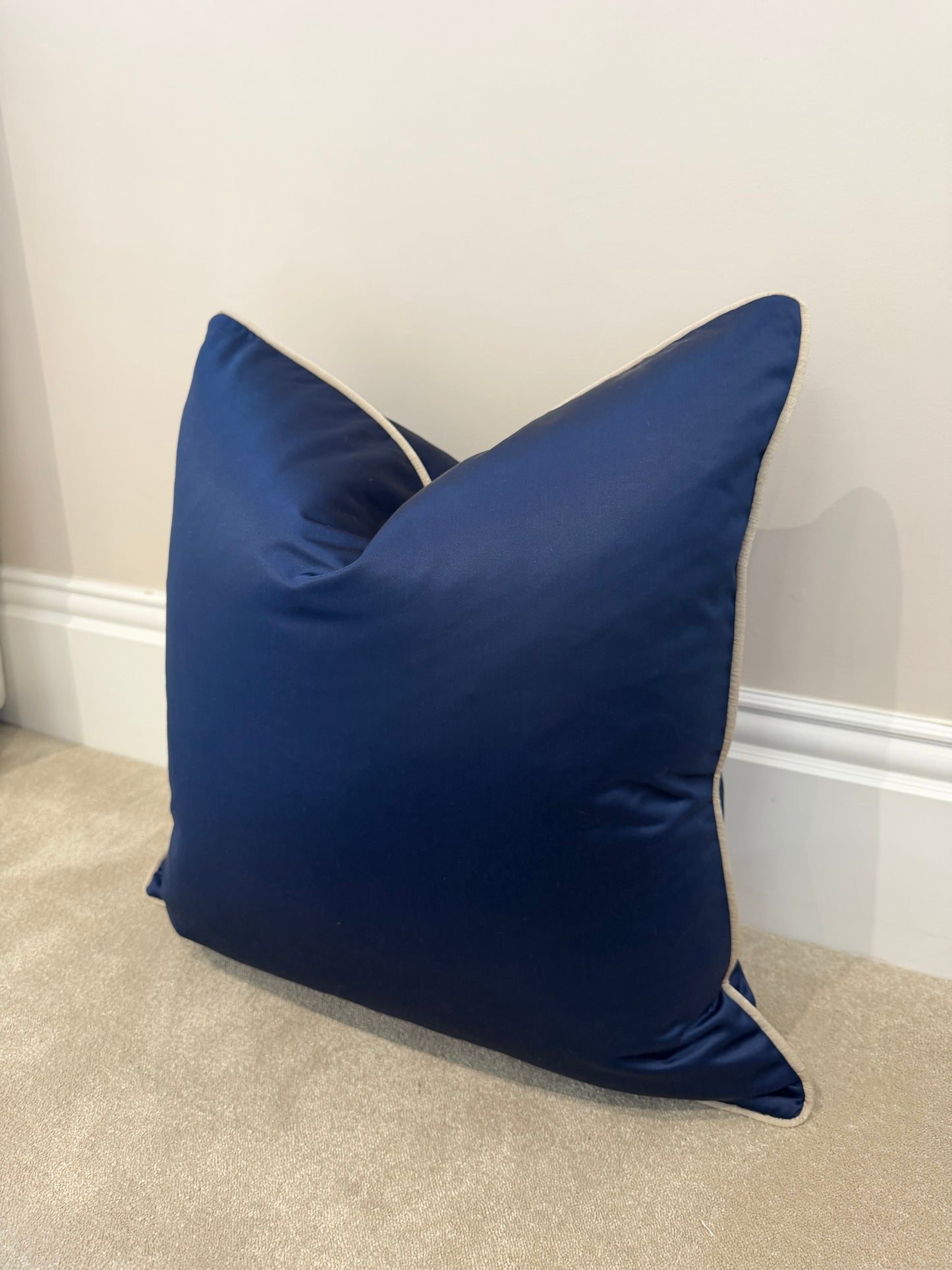 Blue sateen  22”