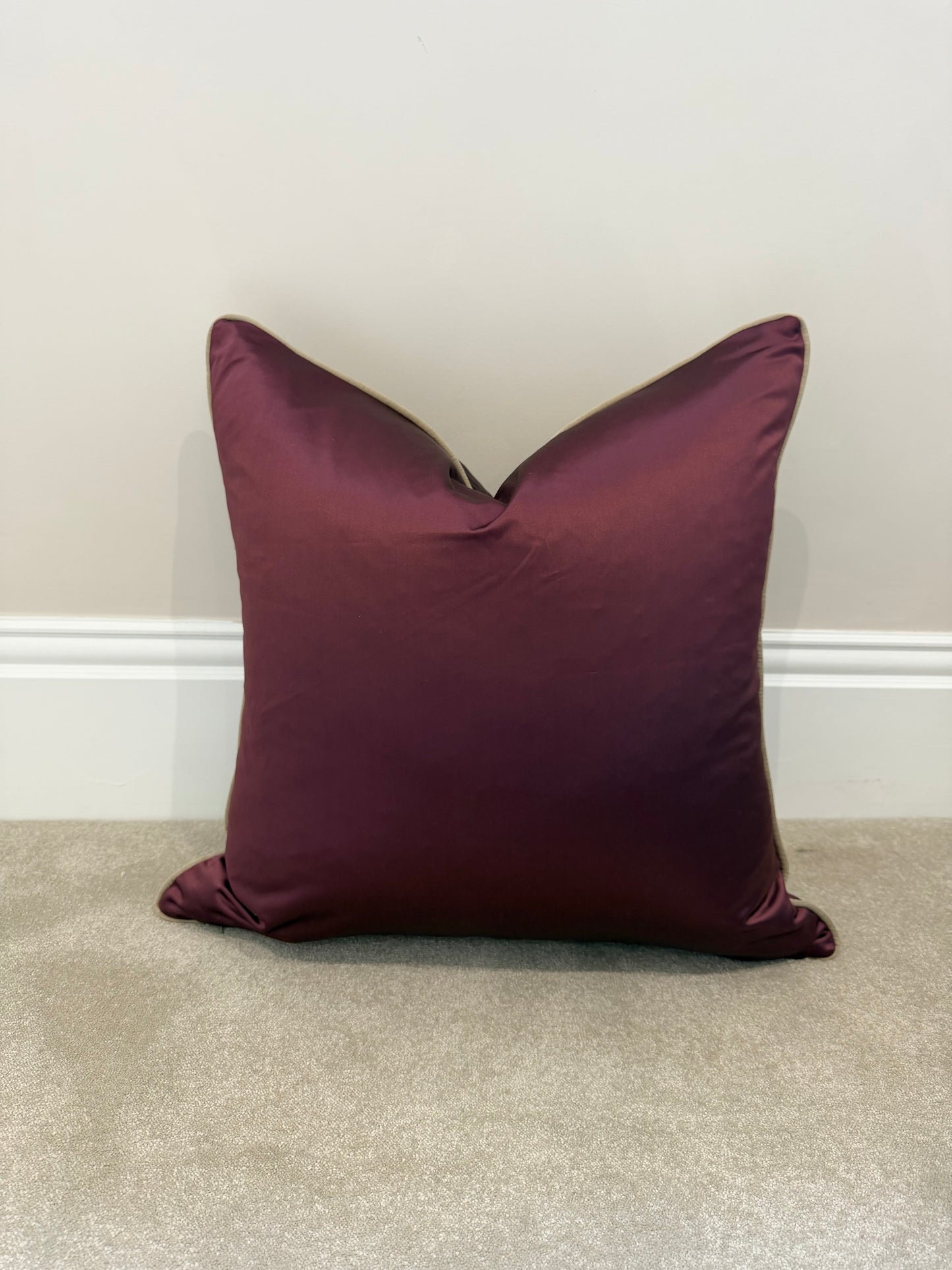 22” Burgundy sateen
