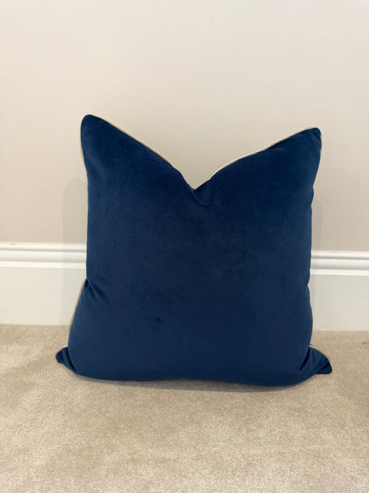 Royal blue velvet 22”