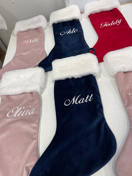 Luxury Christmas Stocking Limited Edition (8 colours available)